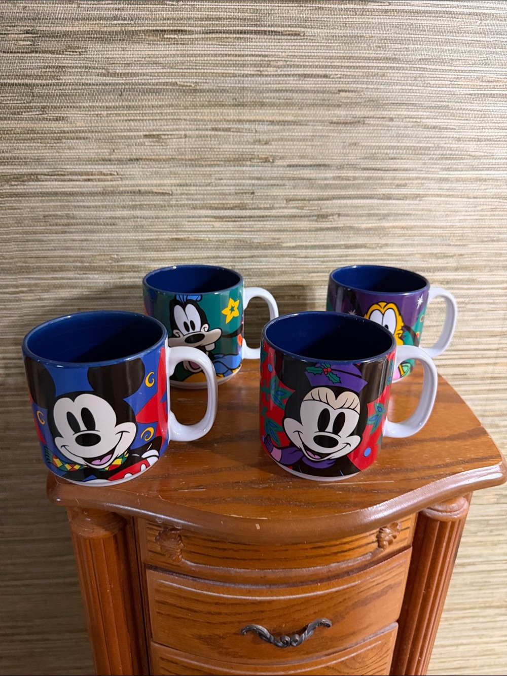 Disney Christmas Mickey, Minnie, Pluto and Goofy set of 4